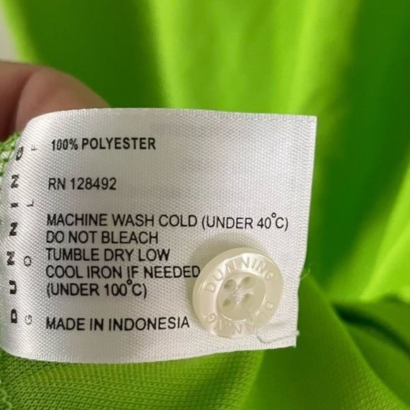 Dunning Golf Lime Green Polo, Sz Large - Picture 14 of 15